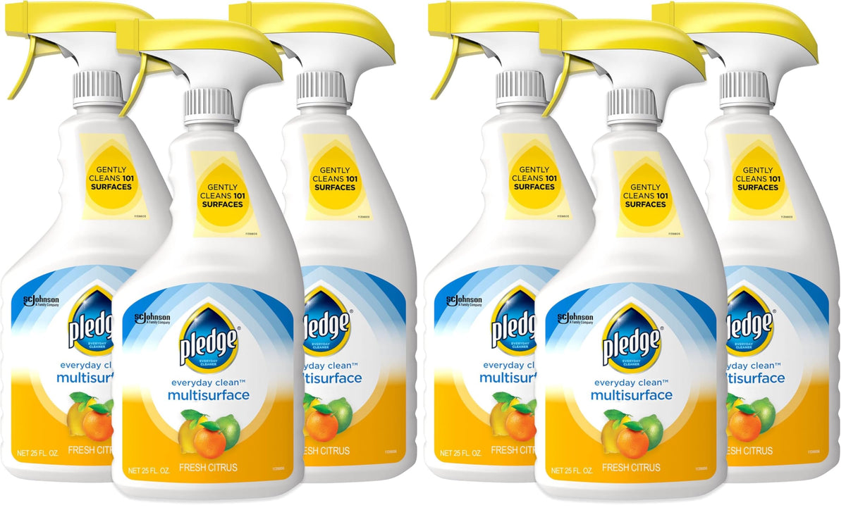 Pledge 25 Fl Oz (Pack of 6) / Citrus / 3 Pack All-Purpose Cleaners