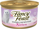 Purina Fancy Feast Kitten Tender Chicken Feast Wet Cat Food (24) 3oz Cans