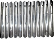 Royal Industries 12 Piece Table Crumber with Pocket Clip, Aluminum Construction, Silver, Commercial Grade