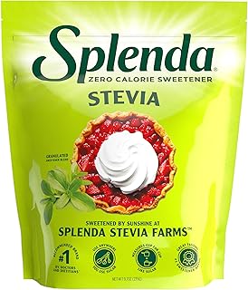 SPLENDA Stevia Zero Calorie Sweetener for Baking, Plant Based Sugar Substitute Granulated Powder, 9.7oz Resealable Pouch