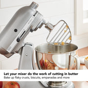 Pasty Beater for 4.5/5Q Tilt Head Stand Mixers by KitchenAid – Stainless Steel, Pack of 2, Model KSMPB5SS