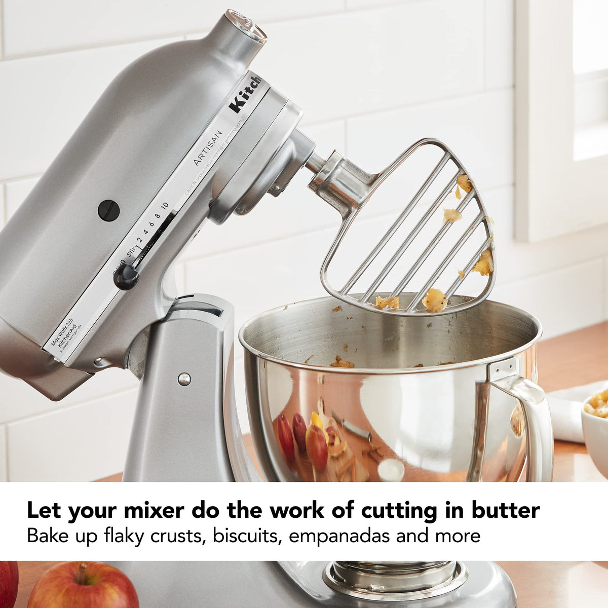 Pasty Beater for 4.5/5Q Tilt Head Stand Mixers by KitchenAid – Stainless Steel, Pack of 2, Model KSMPB5SS