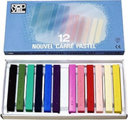 SAKURA Artistic Dry Pastel Chalk B Professional Use, Multicolor, 12 Colors