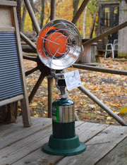 MH15 Single Tank Top Outdoor Propane Heater by Mr. Heater – 15000, Stainless-Steel, Silver, Model F242200