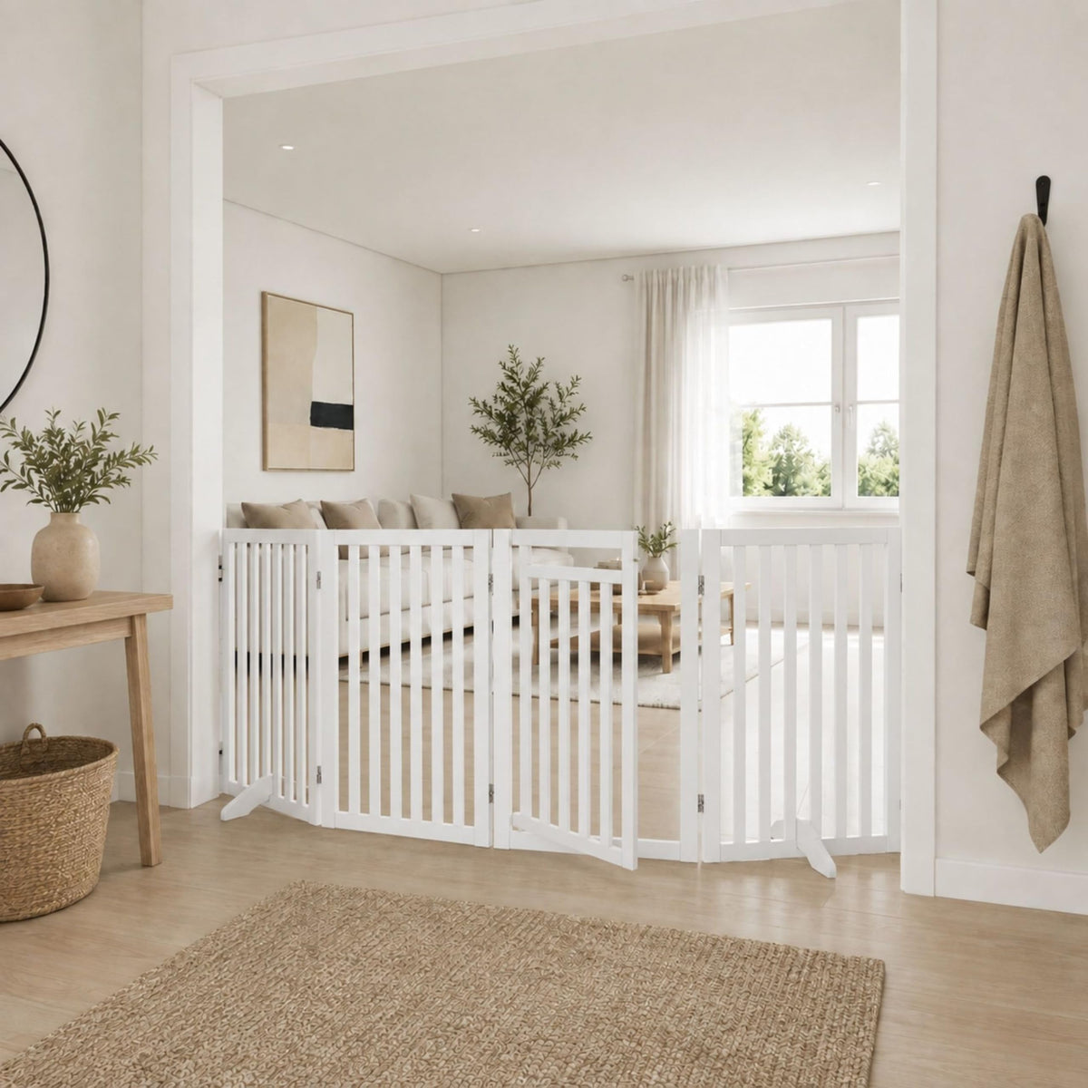 TRIXIE White / Max Width 81" / Classic Door & Stair Gates