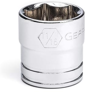 GEARWRENCH 3/8" Drive 6 Point Standard SAE Socket 11/16" - 80357
