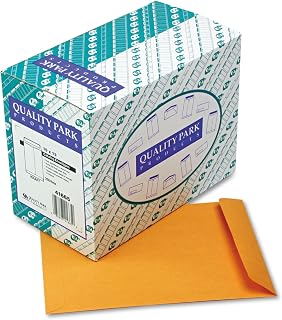 Quality Park Heavyweight Catalog Envelopes, Gummed, Brown Kraft, 10 x 13, 250 per Box, (41665)
