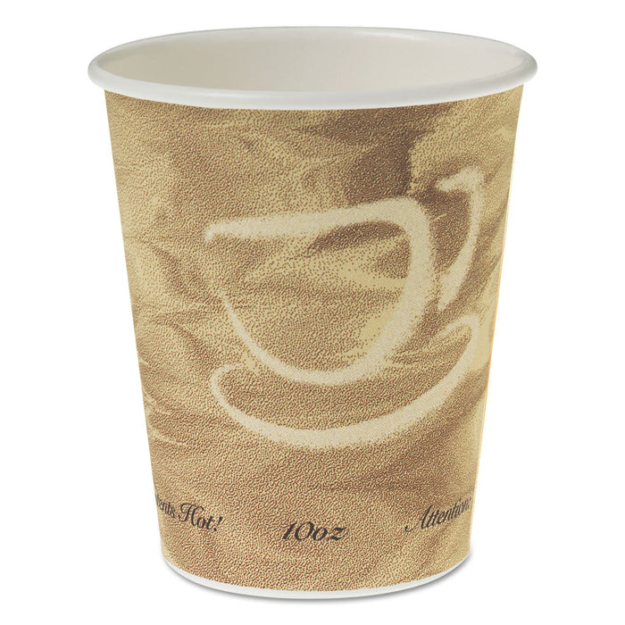 SOLO 370MS Single Sided Poly Paper Hot Cups 10 OZ Mistique design 50/Bag 20 Bags/Carton (SCC370MS)
