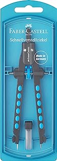 Faber-Castell 174340 - Schnellverstell Zirkel, Factory, Blau