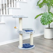 AeroMark Three Level Compact Scratcher by Armarkat – 14 LB, Engineered Wood, Silver Gray, Model X2905