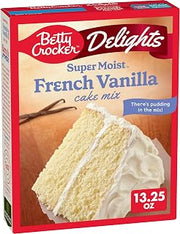 Betty Crocker Delights Super Moist French Vanilla Cake Mix, 13.25 oz