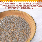 Patelai Stainless Steel Pie Weight with Disposable Liners, 8 Inch, 1 Weight and 50 Liners