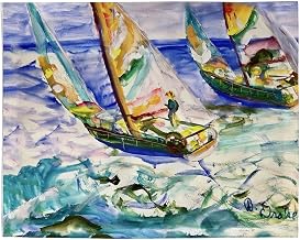 Interiors Sailboats Tacking Place Mat Set of 4
