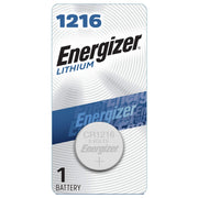 1216 Lithium Coin Battery by Energizer – 1 Count (Pack of 1), Plastic, No Color, Model 50039800085127