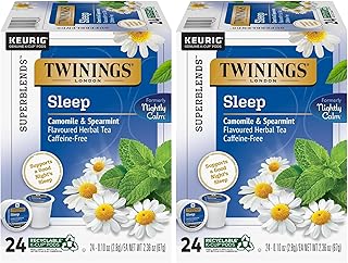 Twinings Sleep Herbal Tea K-Cup Pods for Keurig, 24 Count (Pack of 2)