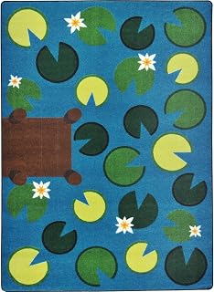 Joy Carpets Playful Pond Rug, Multi, 5'4" x 7'8"
