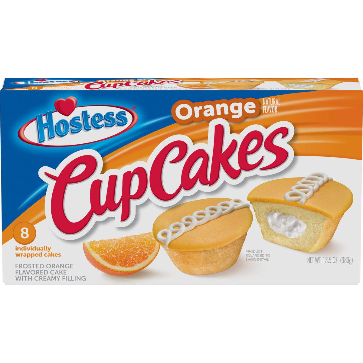 Orange Flavored Cupcakes (Pack of 48) by Hostess – 0.28 Ounce (Pack of 48), Pack of 48