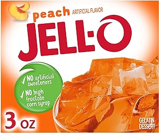 Jell-O Peach Gelatin Mix (3 oz Boxes, Pack of 24)