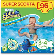 HUGGIES Little Swimmers Disposable Swim Diapers, Small, 12 Count (Pack of 8)