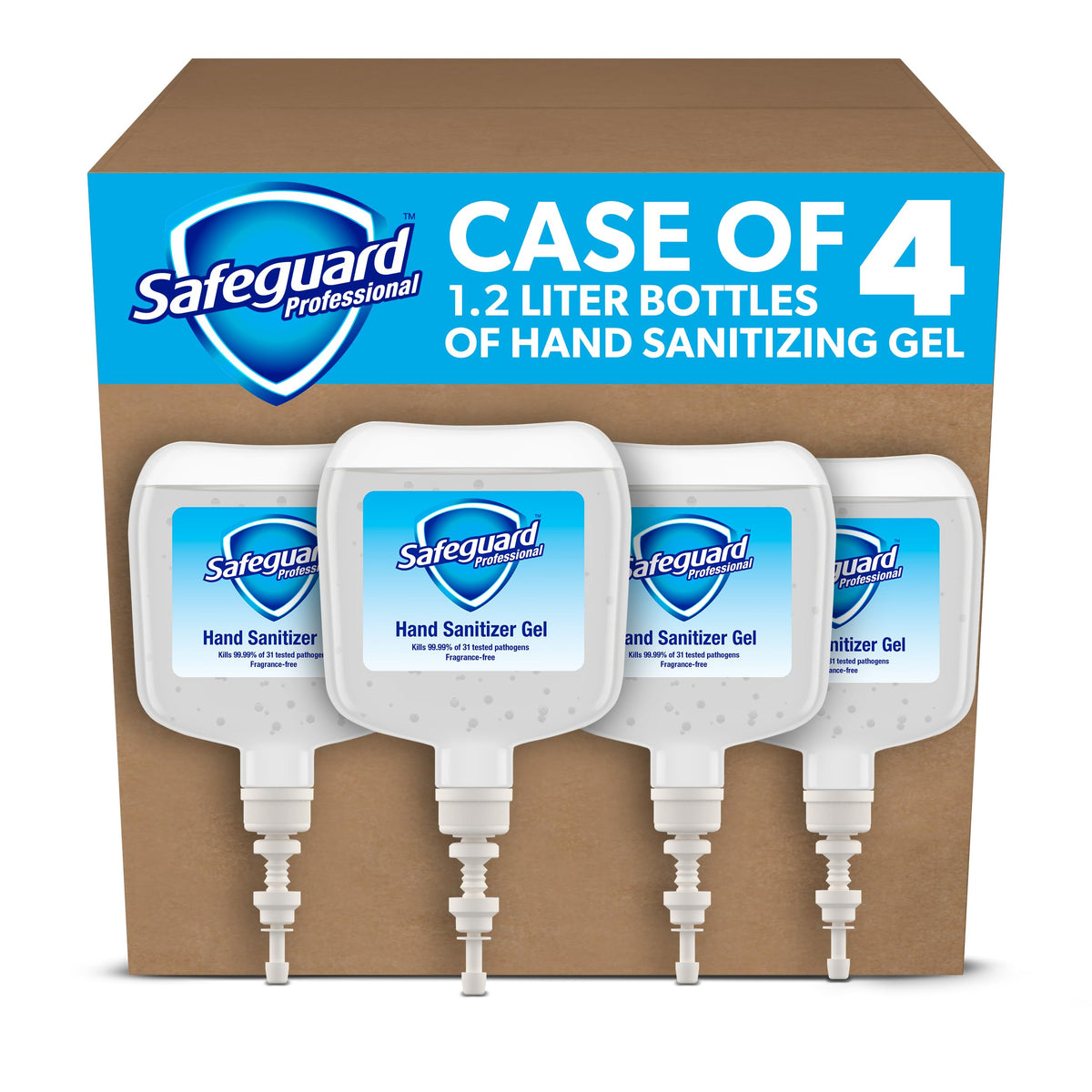 P&G PROFESSIONAL Safeguard Hand Sanitizer Gel Refill – 40.5 fl oz (Pack of 4)