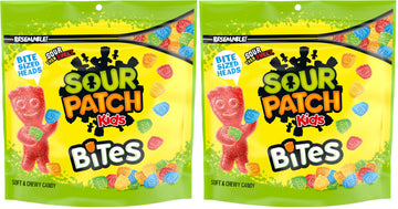Bites Original Soft & Chewy Candy by Sour Patch Kids – 12 Ounce (Pack of 2), Multicolor, Pack of 2