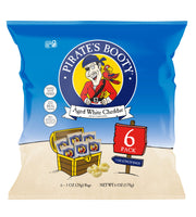 Pirate's Booty Aged White Cheddar / 6 Ounce (Pack of 1) / 12 Puffed Snacks