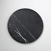 American Metalcraft MB171 Melamine Serving Round Board, Marble, Black, 17 1/4-Inch Diameter