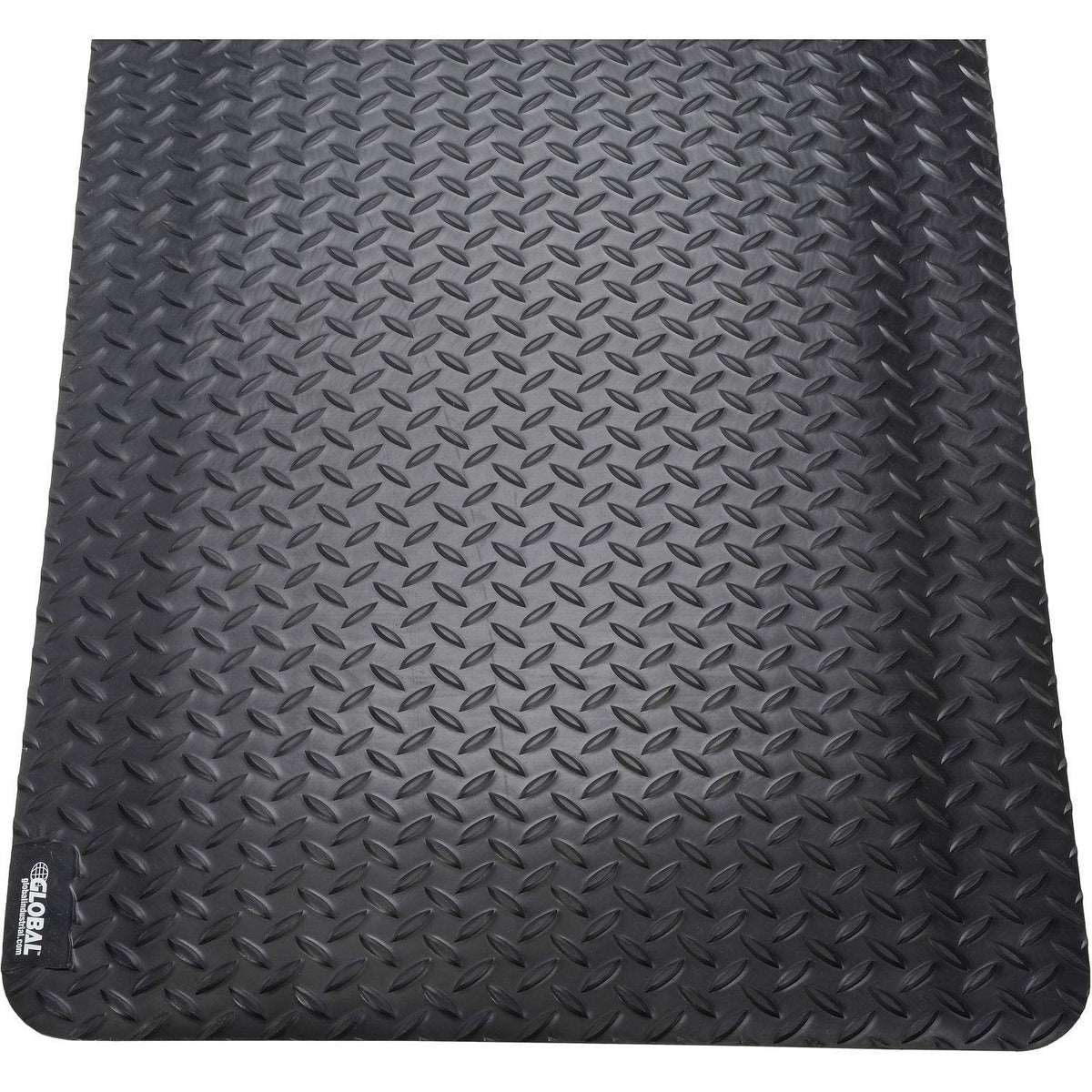 36" W x 60" L Diamond Plate Ergonomic Anti Fatigue Mat by Global Industrial – 60"L x 36"W x 15.6"Th, Vinyl/PVC Closed-Cell Foam, Black, Model 39267090030000500