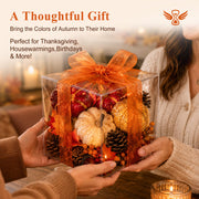 Keeplush Artificial Pumpkins and Fall Accents, 30 Piece Assorted Set, Multicolor