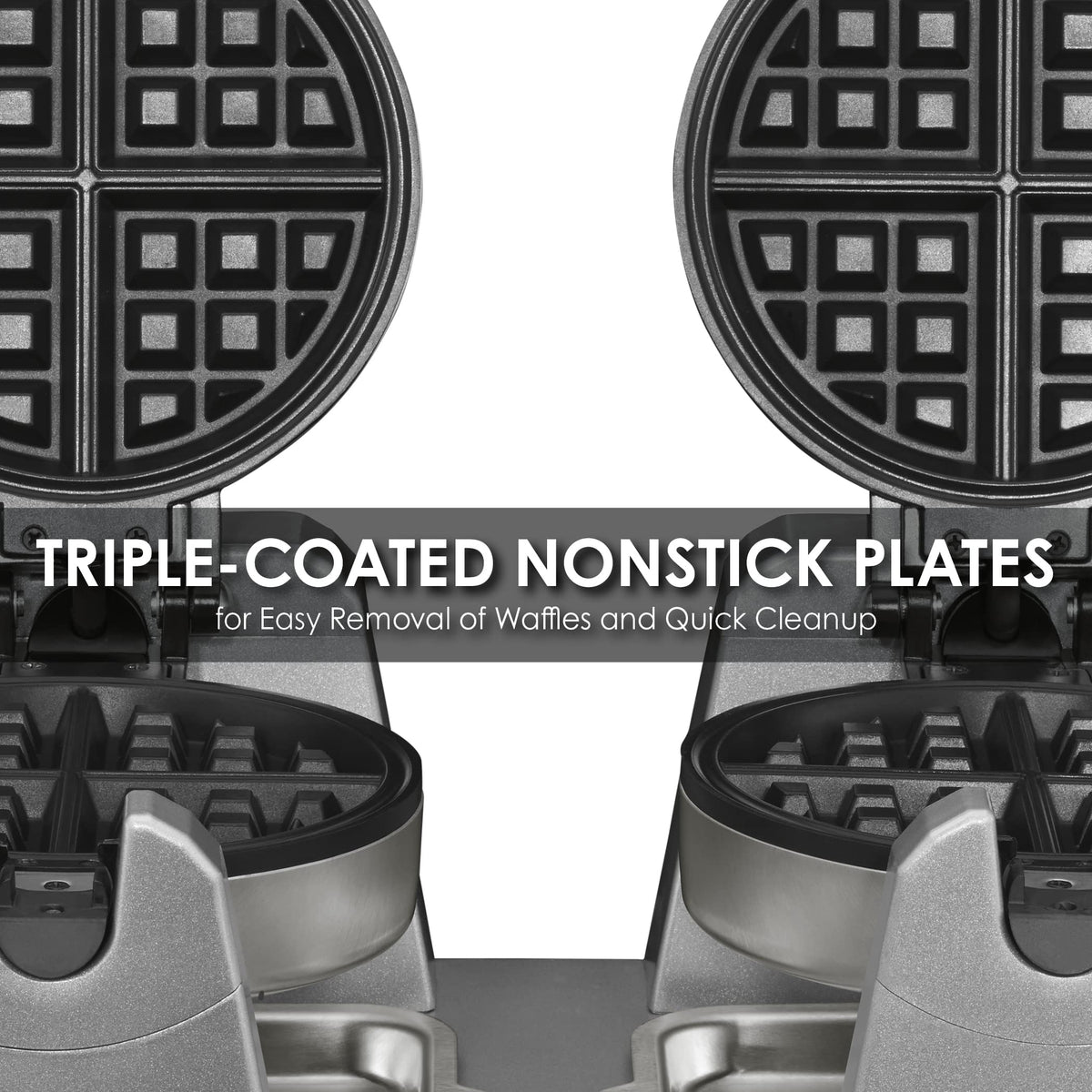 Waring Belgian Double Waffle Maker | 120V, 2400W / gray / 1 Waffle Irons
