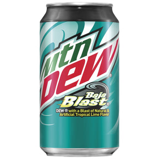Baja Blast, 12 fl oz. cans (18 Pack) by Mountain Dew – 12 Fl Oz (Pack of 18), Green, Pack of 18
