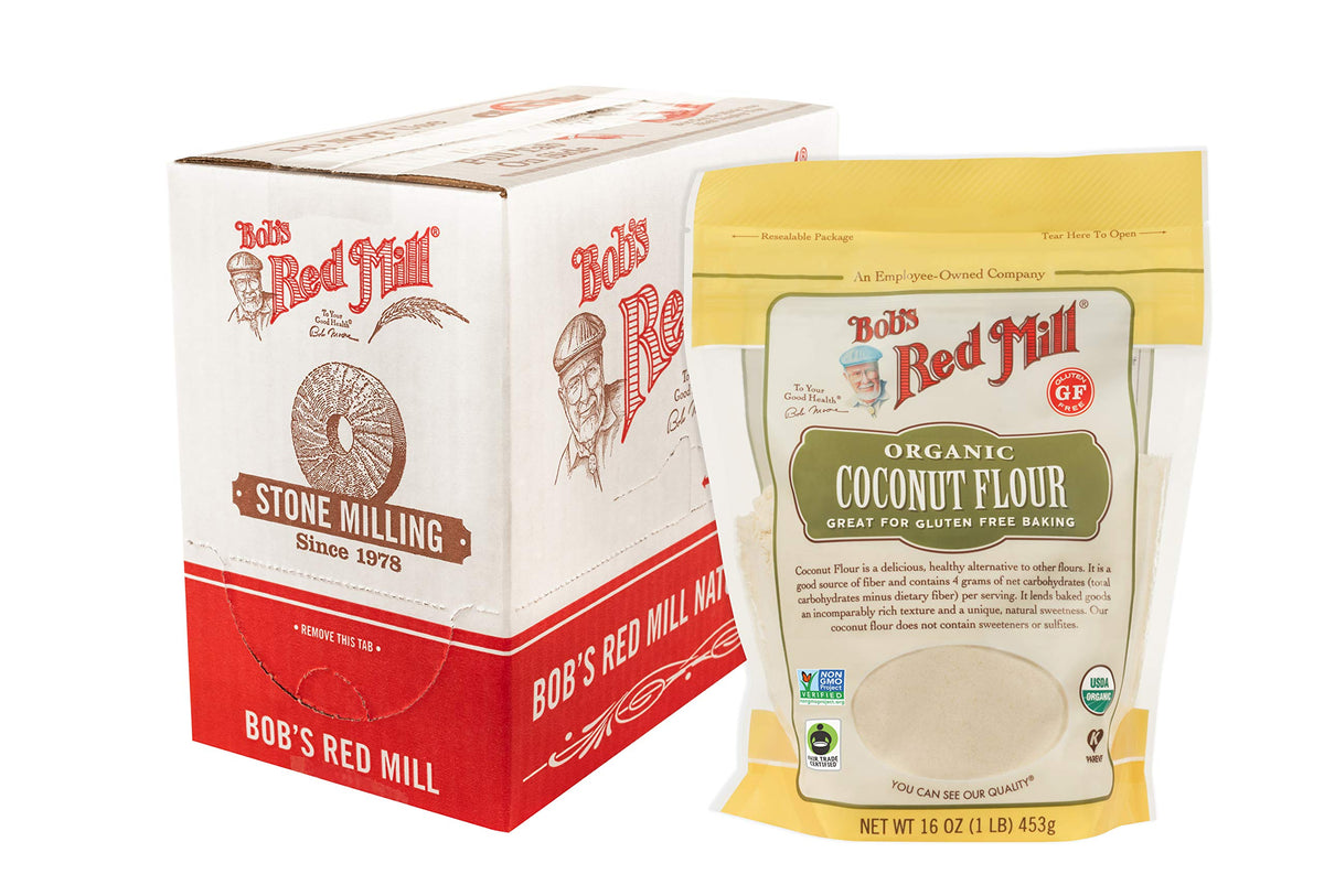Organic Coconut Flour by Bob's Red Mill – 16 Ounce (Pack of 1), Model 0039978018151