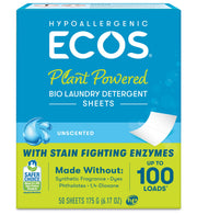 Laundry Detergent Liquidless Free Clear 50 Count, 6.17 Ounce by ECOS – 50 Count (Pack of 1), Free & Clear, Pack of 10, Model 9537/EA