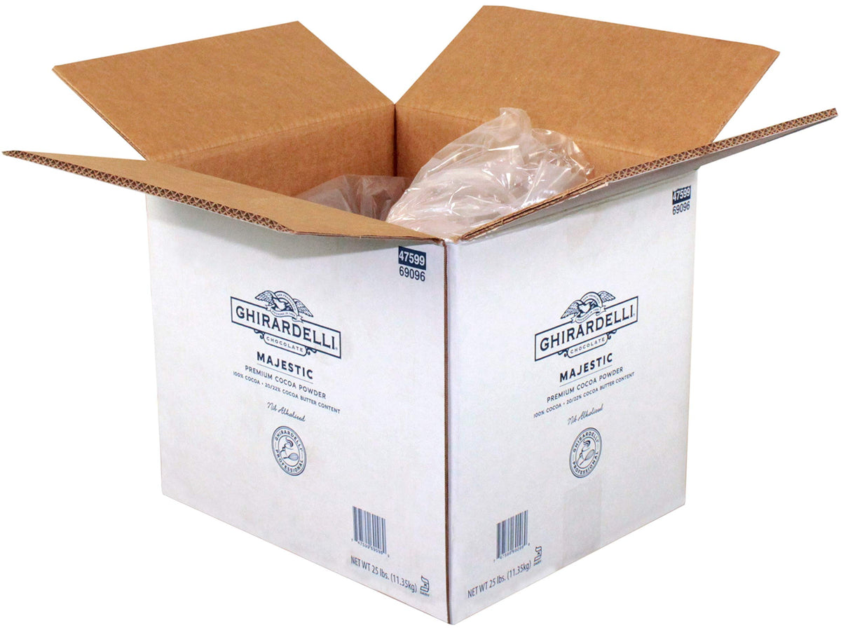 Chocolate Majestic Premium Cocoa Powder | 25 lb. | Baking & Desserts by Ghirardelli – 400 Ounces