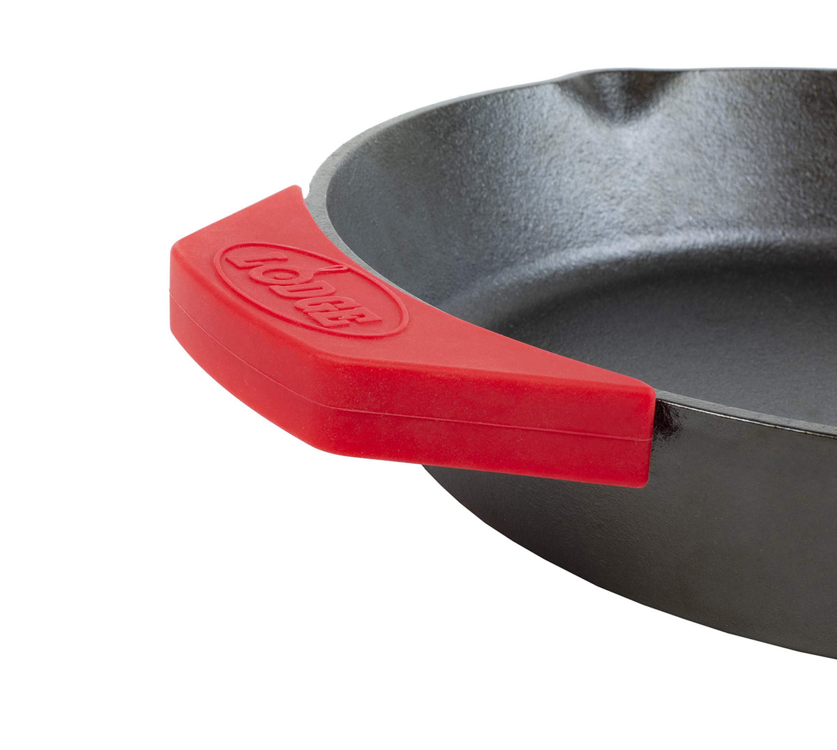 Silicone Assist Handle Holder - Dishwasher Safe Hot Holder Designed for Traditional Lodge Cast Iron Dual Handle Products - Reusable Heat Protection Up to 450° - Red (Pack of 2) –