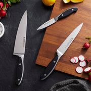 Forged Synergy 3-pc Starter Knife Set by HENCKELS – 3-pc, Stainless Steel, Black/Stainless Steel, Pack of 3, Model 16021-000