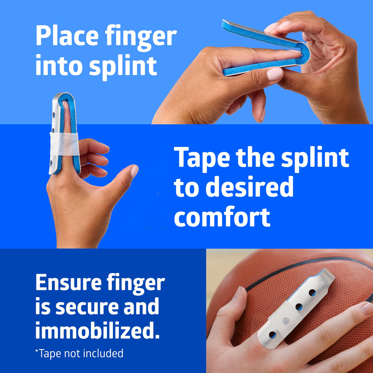 Fold-Over Finger Cot Splint for Immo by Medline – Pack of 12, Model ORT32400L