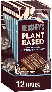 HERSHEY'S Plant Based Extra Creamy with Almond and Sea Salt Candy Bar, 1.55 oz (12 Count) | 12 Count