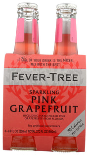 Sparkling Pink Grapefruit Mixer by Fever-Tree – 6.8 Fl Oz (Pack of 4), Pack of 6, Model 0812136030277