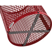 Global Industrial Red / 23.5 inches (Diameter) x 40 inches (Height) / Industrial Trash, Recycling & Compost