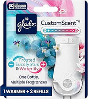 Glade PlugIns Refills with CustomScent Technology, Eucalyptus & Waterlily, 1 Warmer + 2 Refills