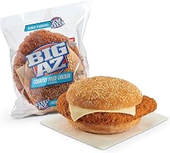 Advance Pierre Big Az Country Fried Chicken Sandwich with Cheese, 9.2 Ounce -- 8 per case.