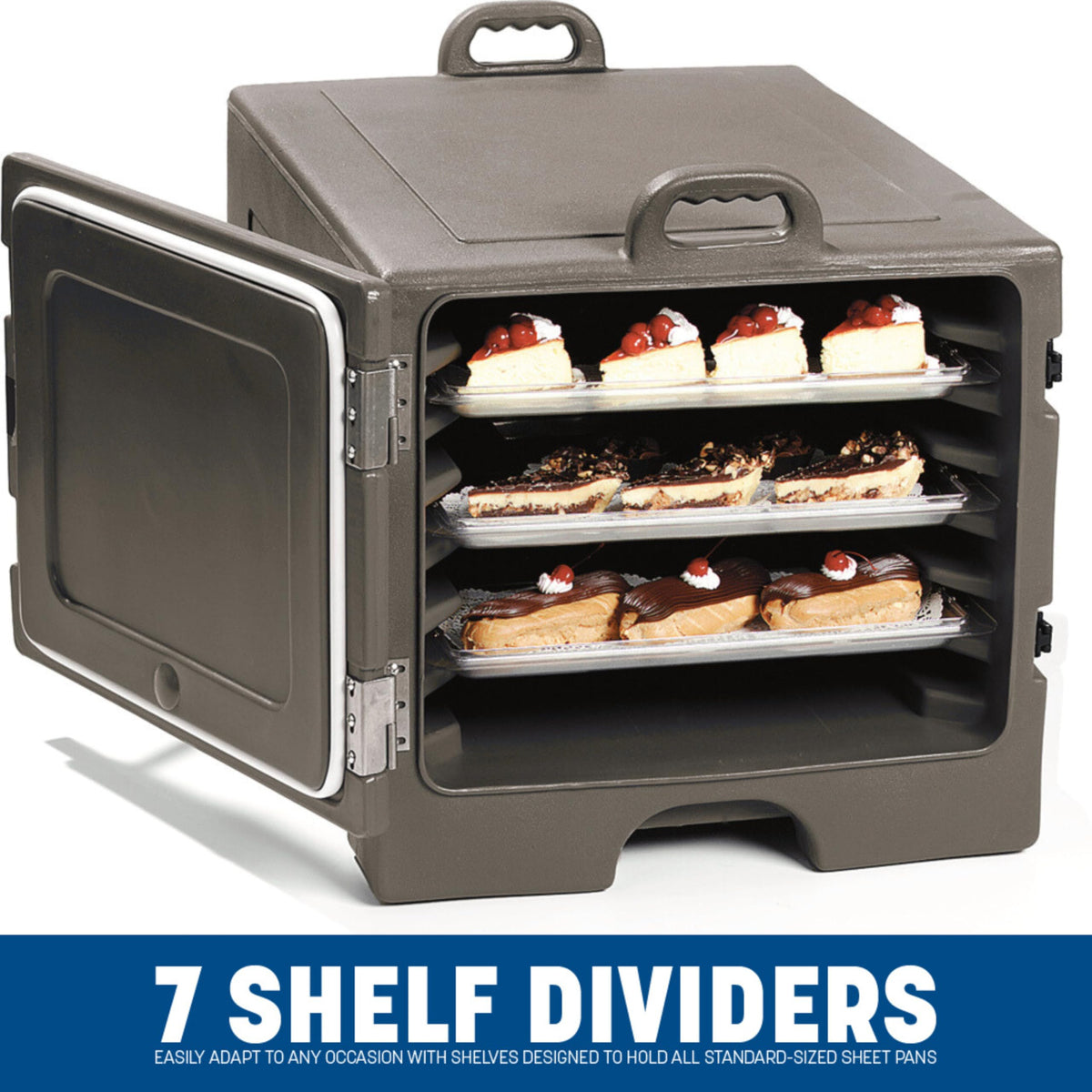 Carlisle FoodService Products Brown / 7 Sheet Pan Capacity / Modern Food & Dish Transport