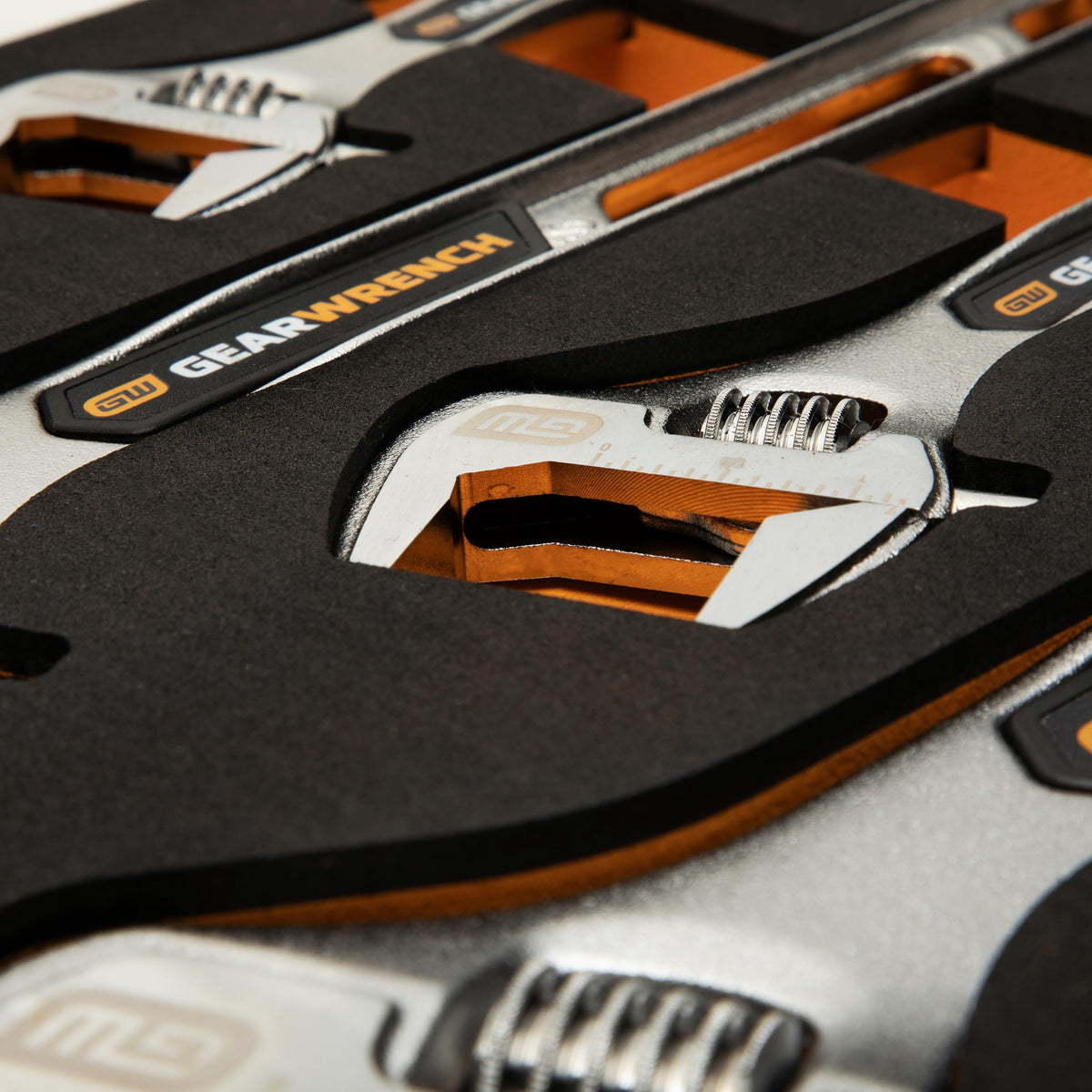 GEARWRENCH 4-Piece Kit with Foam Tray / 6", 8", 10" & 12" / Silver, Orange, Black Hand Tools