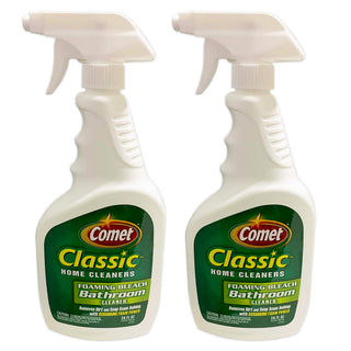 Classic Foaming Bleach Bathroom Cleaner 24 oz (2 pack) by Comet – 24 Fl Oz (Pack of 2), Pack of 2