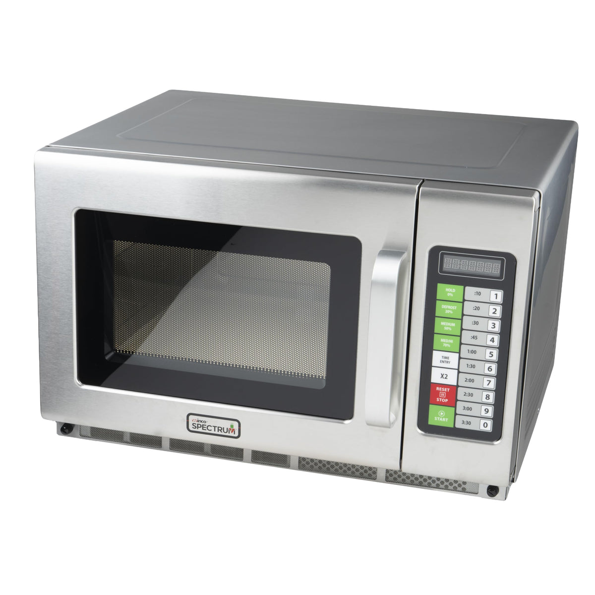 Winco 1.2 Cubic Feet / 2,100 W (Touch) / Silver Countertop Microwave Ovens