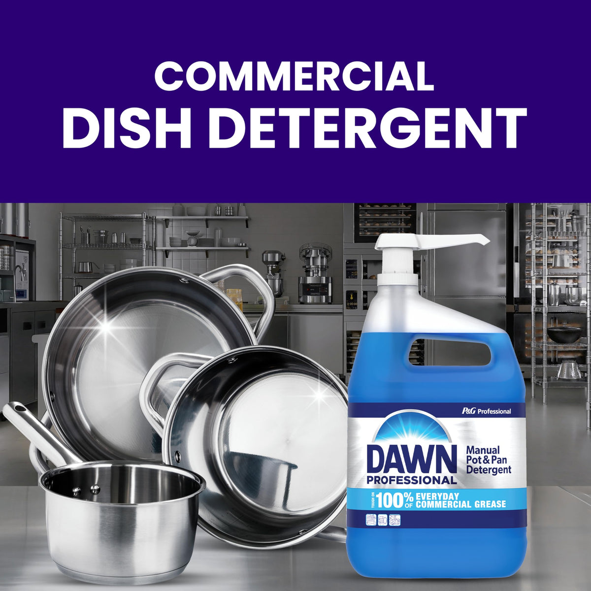 P&G PROFESSIONAL Blue / 37.87 Fl Oz (Pack of 8) / Dawn Dishwashing Liquid Soap (38 oz - Pack of 8) Dish Soap
