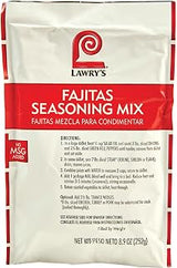 Lawry's Fajitas Seasoning Mix, 8.9 oz - One 8.9 Ounce Packet of Fajita Seasoning Mix to Flavor Steak, Chicken, Rice Jambalaya, Fajitas and More