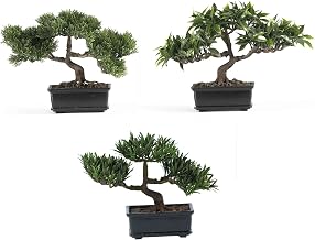 Nearly Natural 12in. Bonsai Silk Plant Collection (Set of 3)