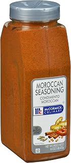 McCormick Culinary Moroccan Seasoning, 16 oz - One 16 Ounce Container Moroccan Spice Blend with Cinnamon, Cumin, Black and Red Peppers, and Turmeric